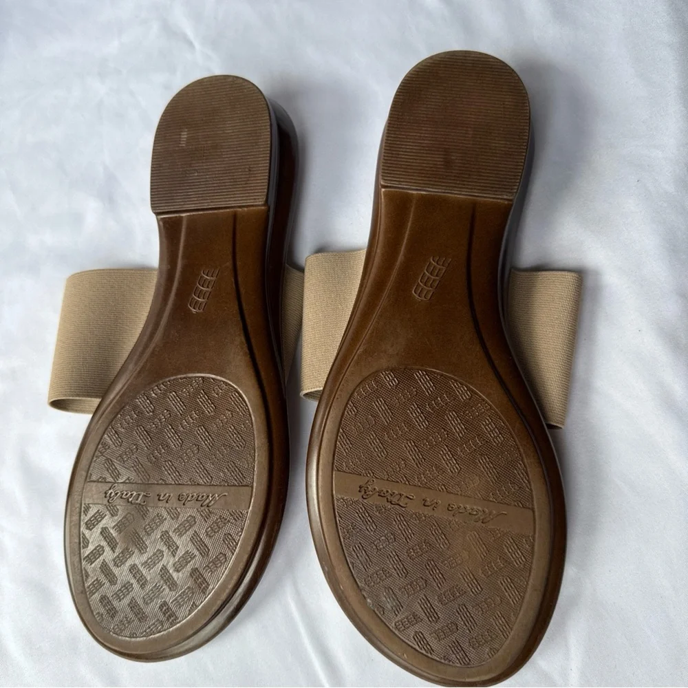 Italian Shoemaker Asher Thong Women's Sandals 7.5 made in Italy faux leather - Picture 7 of 8